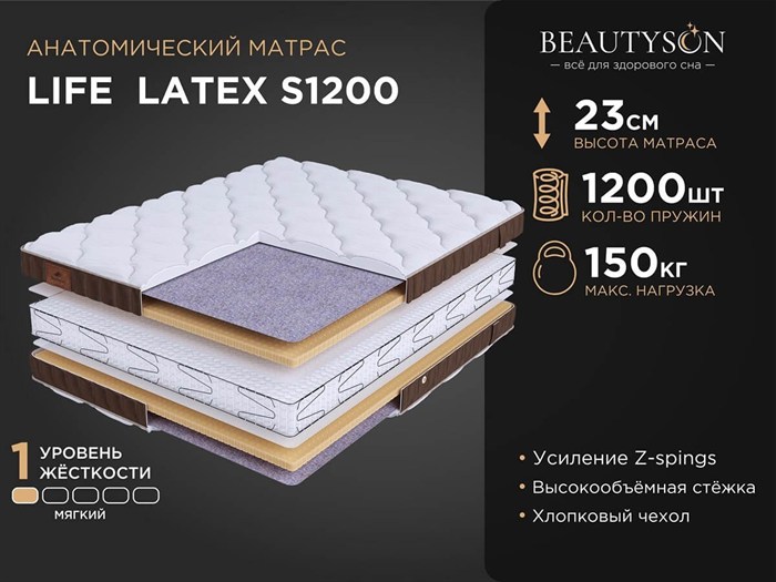 Матрас "Life Latex S1200" (Мультипакет Латекс) - фото 148717