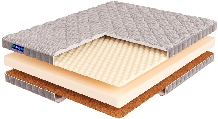 Свернутый беспружинный матрас "Roll Foam 10 Massage Cocos" - фото 169085