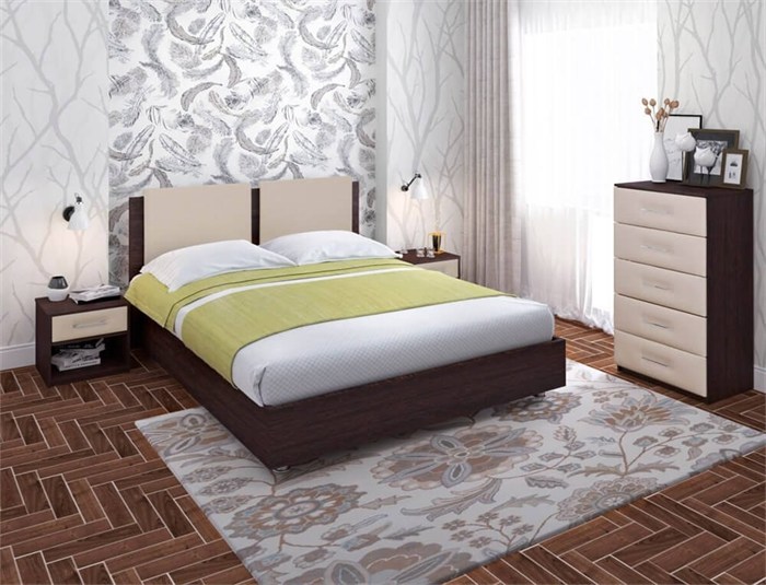 Кровать с матрасом "Китон 2 + Soft Combi Optima" - фото 171875