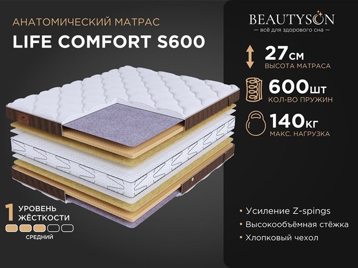 Матрас "Life Comfort S600" - фото 184578