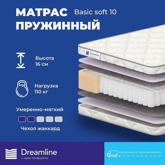 Матрас "Basic Soft 10" - фото 197220
