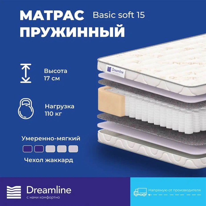 Матрас "Basic Soft 15" - фото 197226