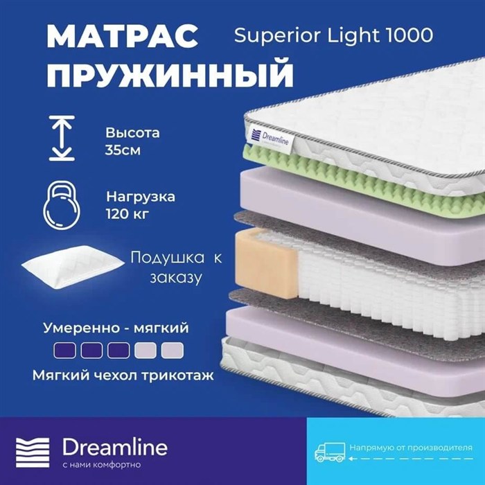 Матрас "Superior Light 1000" - фото 197301
