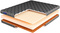 Свернутый беспружинный матрас "Roll Foam 14 Massage Cocos"LUX - фото 170187
