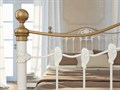 Металлическая кровать "Camelot" две спинки, белая - фото 179020