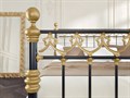 Металлическая кровать "Британи (Britаny)" одна спинка, черная - фото 179089