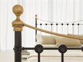 Металлическая кровать "First" одна спинка, черная - фото 179098