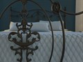 Металлическая кровать "Diana" одна спинка, черная - фото 179117