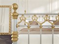 Металлическая кровать "Британи (Britаny)" одна спинка, серебро - фото 179244