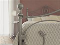 Металлическая кровать "Melania" одна спинка, серебро - фото 179275