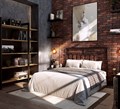 Металлическая кровать "Loft 2" одна спинка - фото 188266